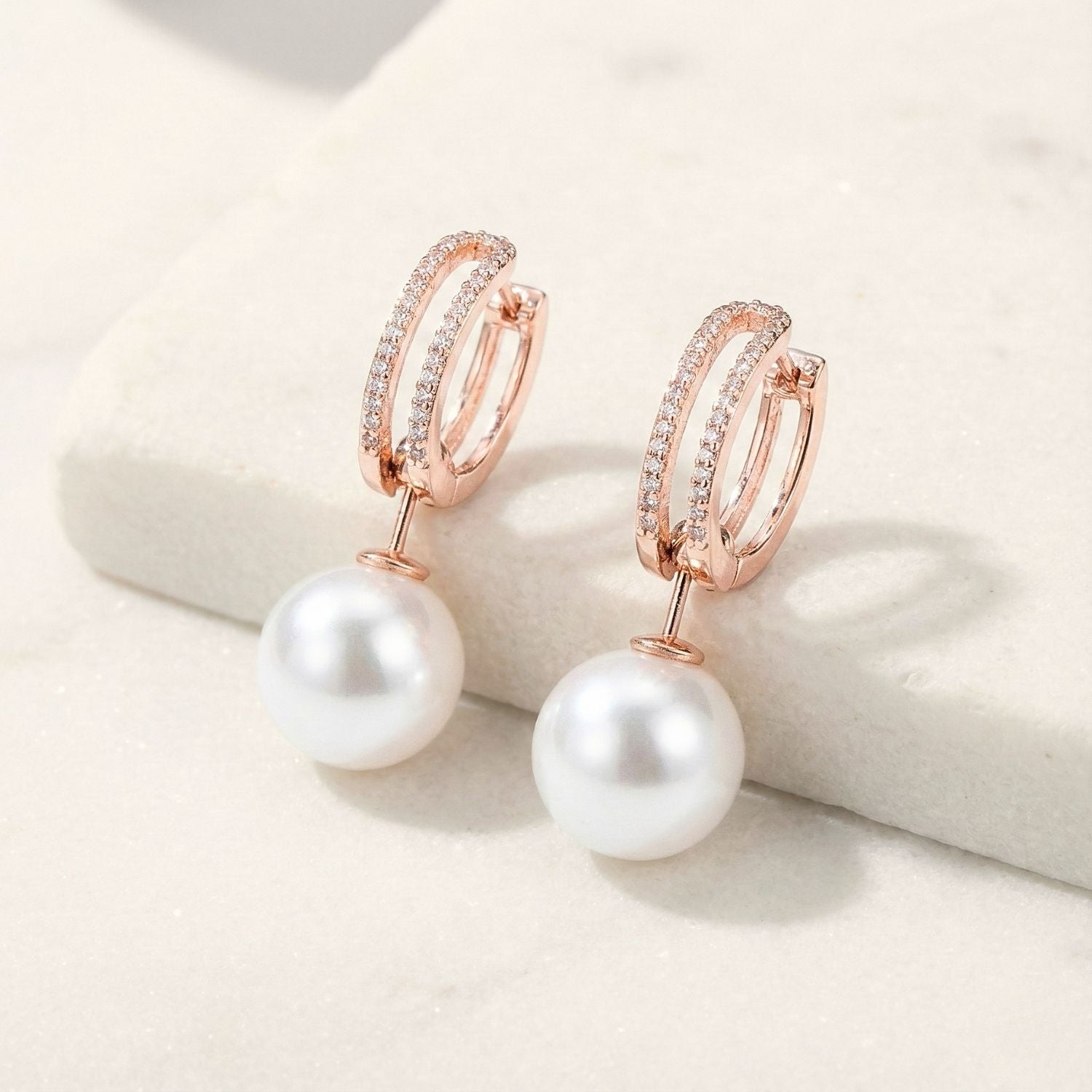 4 in 1 Rose Gold Earring