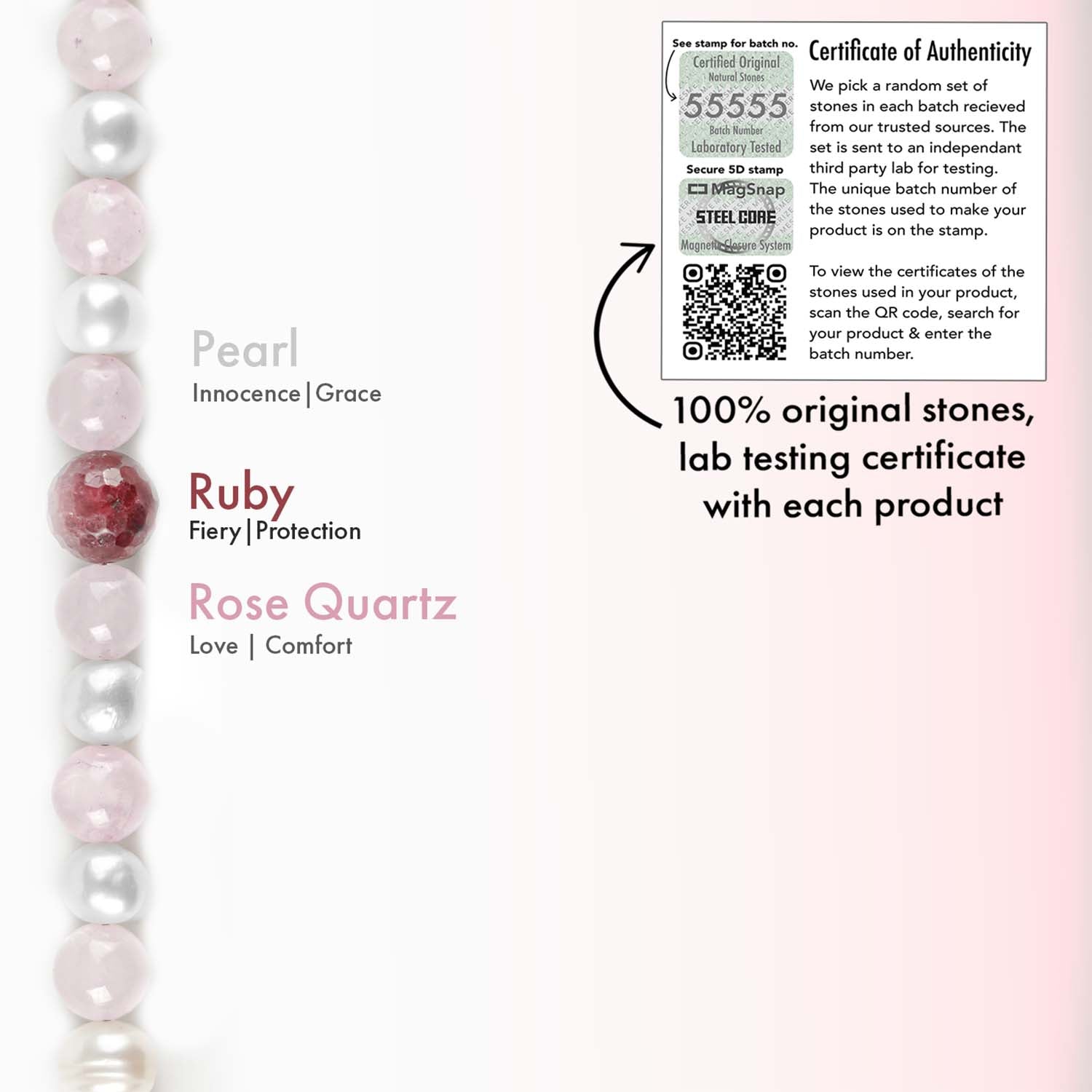 Beauty Pearl Natural Stone Bracelet With MagSnap2