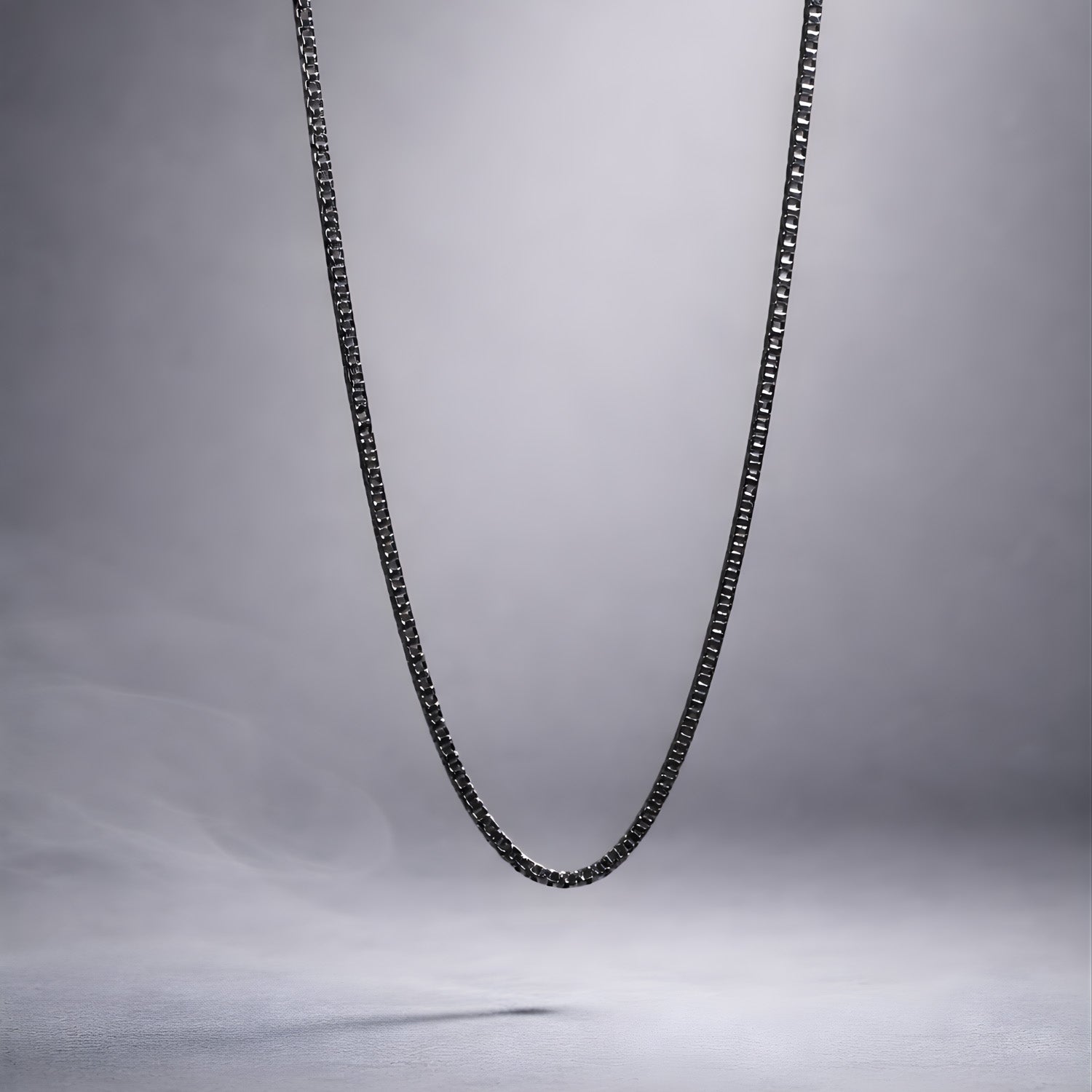 Black Urban Forged Chain Necklace