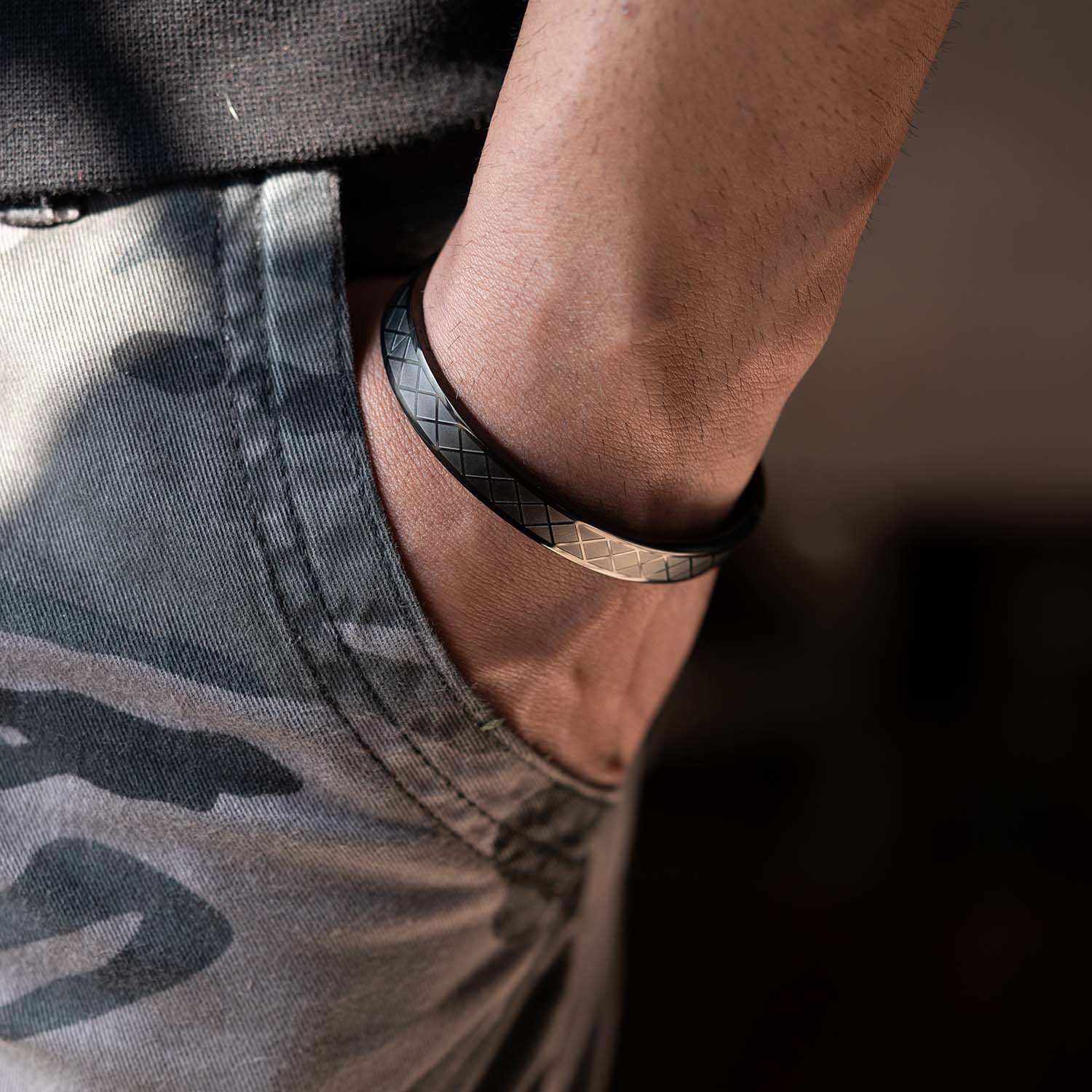 M Premium Jewellery Bracelet Caesar Bracelet Black