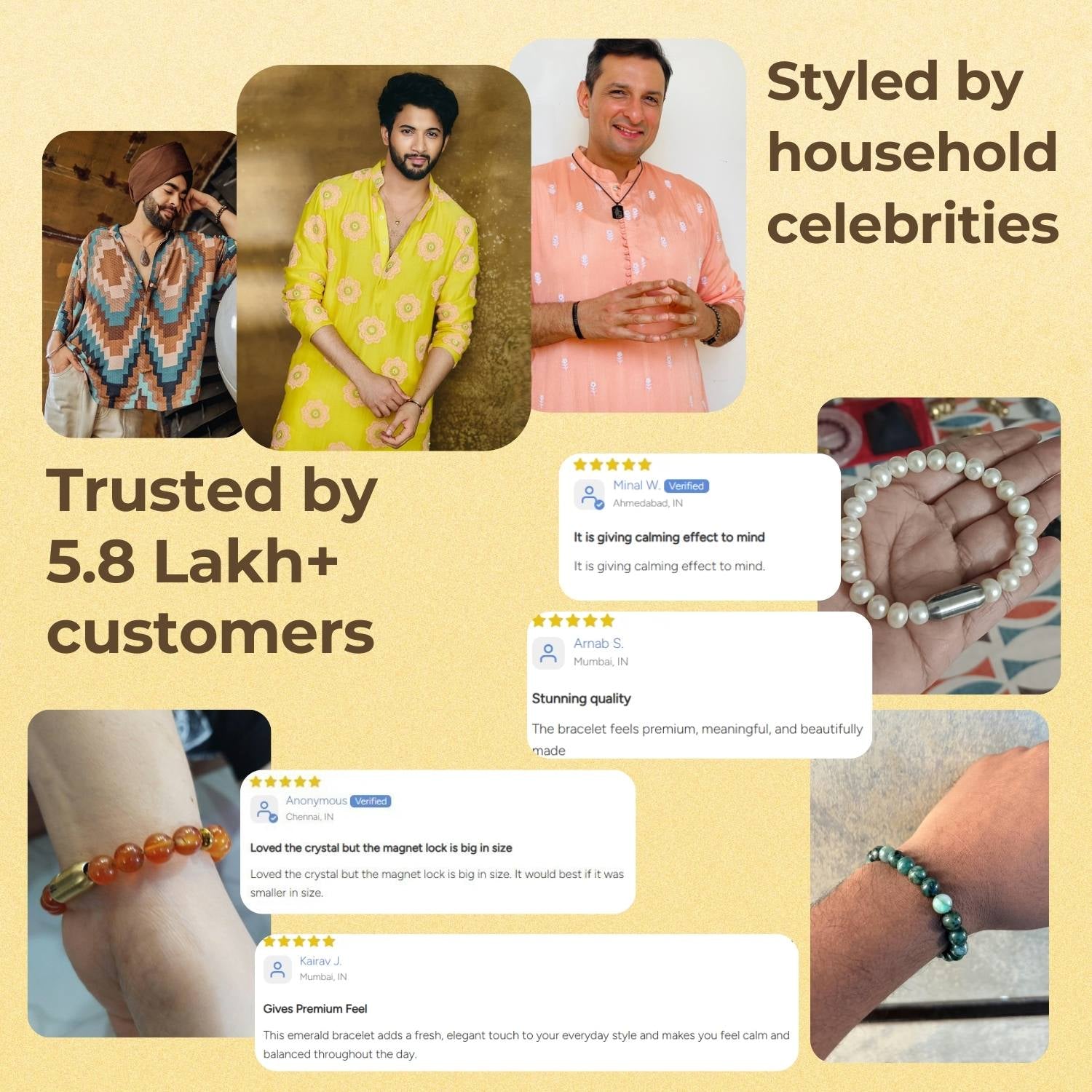 Gental Blue Lace Agate Natural Stone Bracelet With MagSnap2