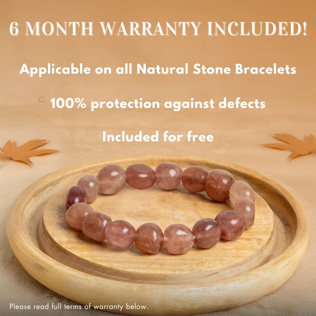 Natural Stone Jewellery Solace Rose Quartz 7 Chakra Natural Stone Bracelet