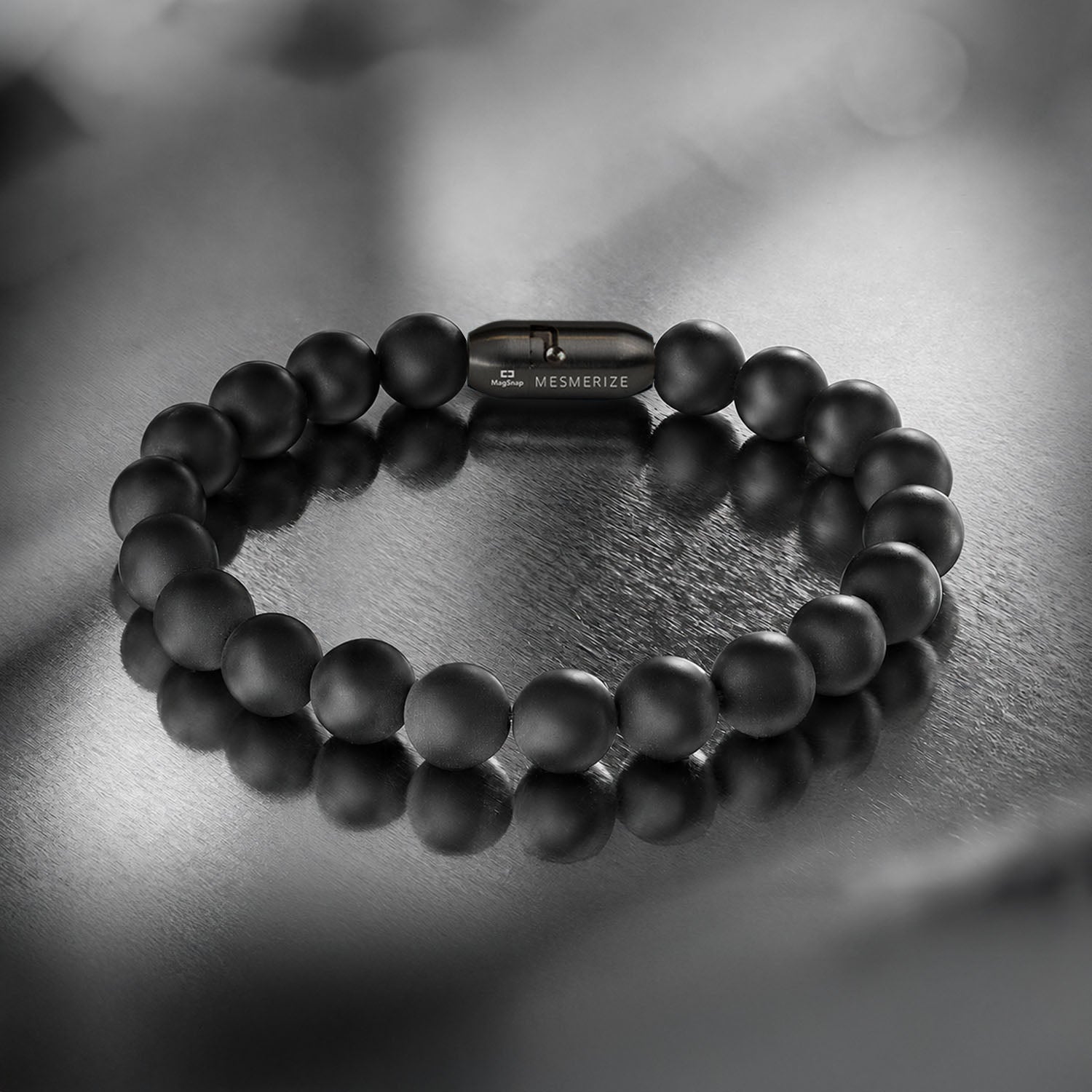 Natural Stone Jewellery Onyx Natural Stone Bracelet with MagSnap