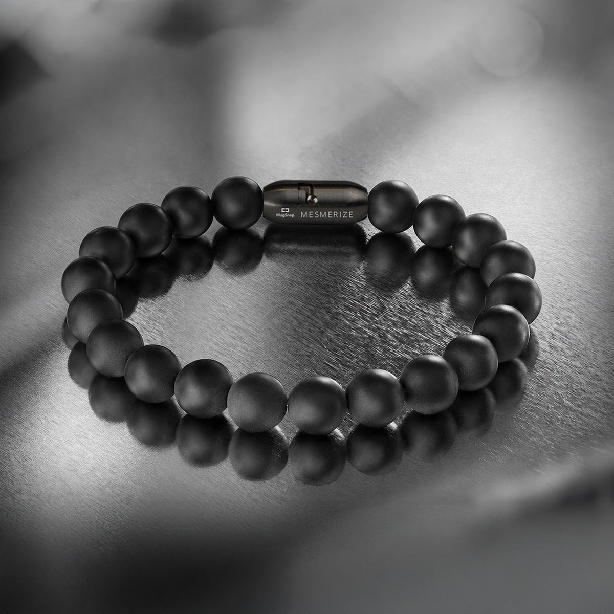 Natural Stone Jewellery Onyx Natural Stone Bracelet with MagSnap