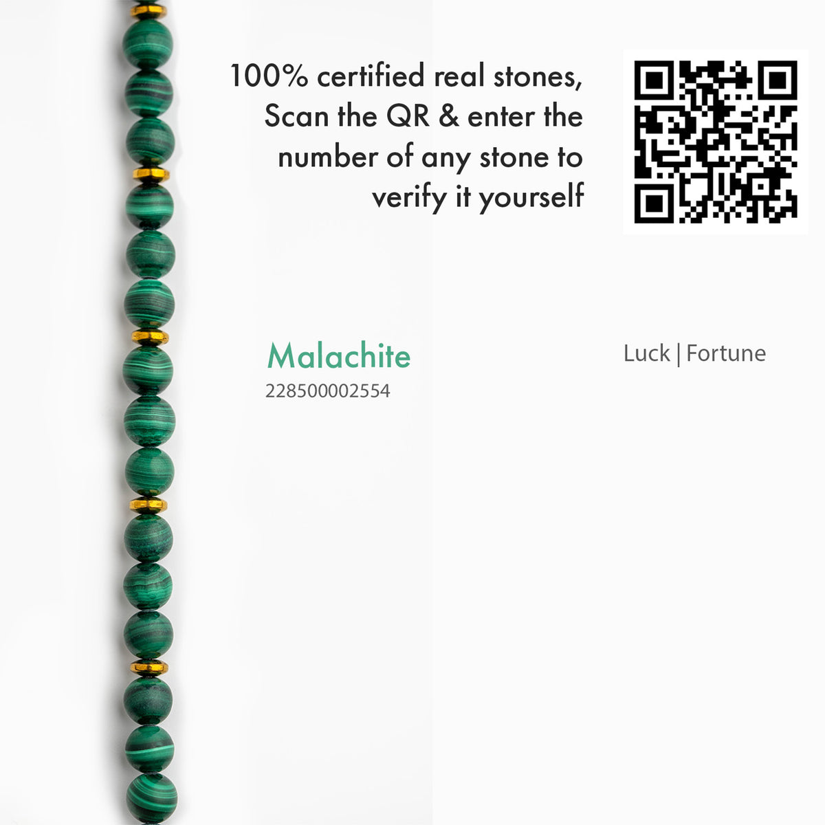 Prosperity Malachite Natural Stone Bracelet with Magsnap 2