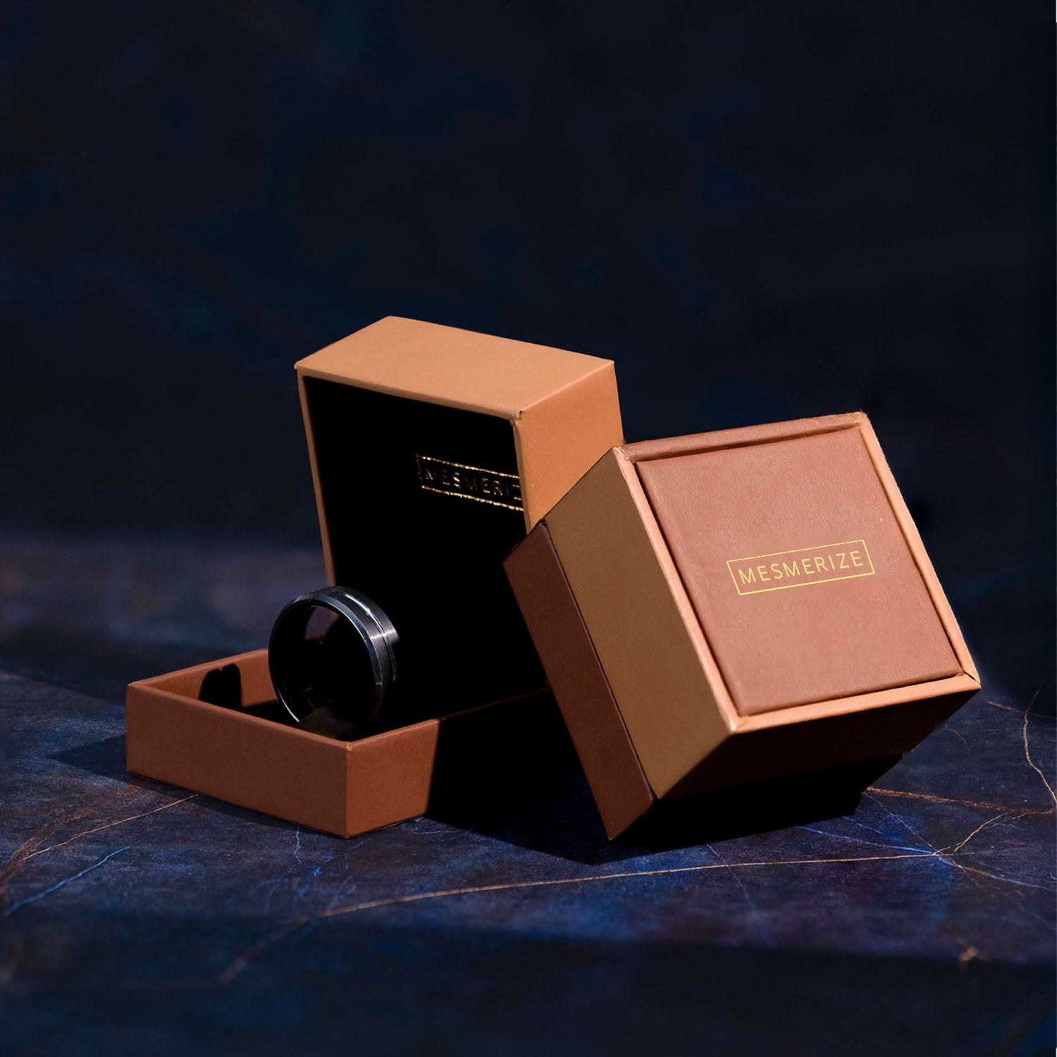 Silver Streak Tungsten Carbide Band Ring