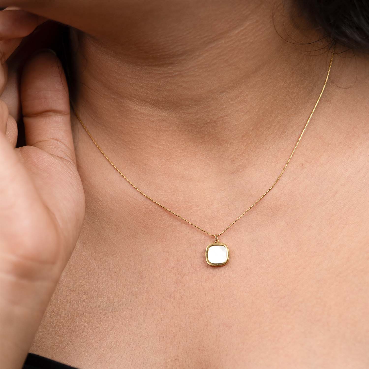 Square MOP Necklace