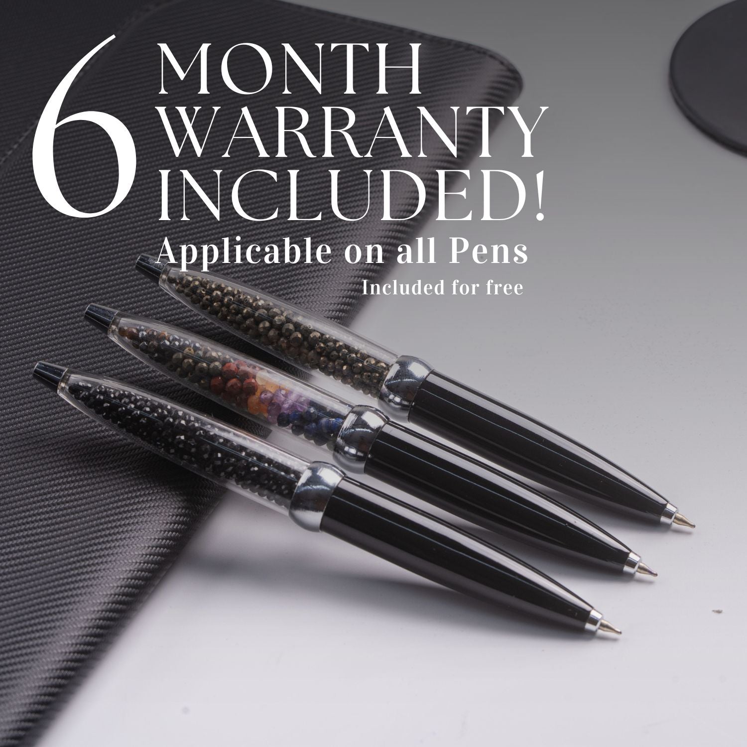 9 Chakra MagSpin Rotating Desk Pen with DryFlow Ink
