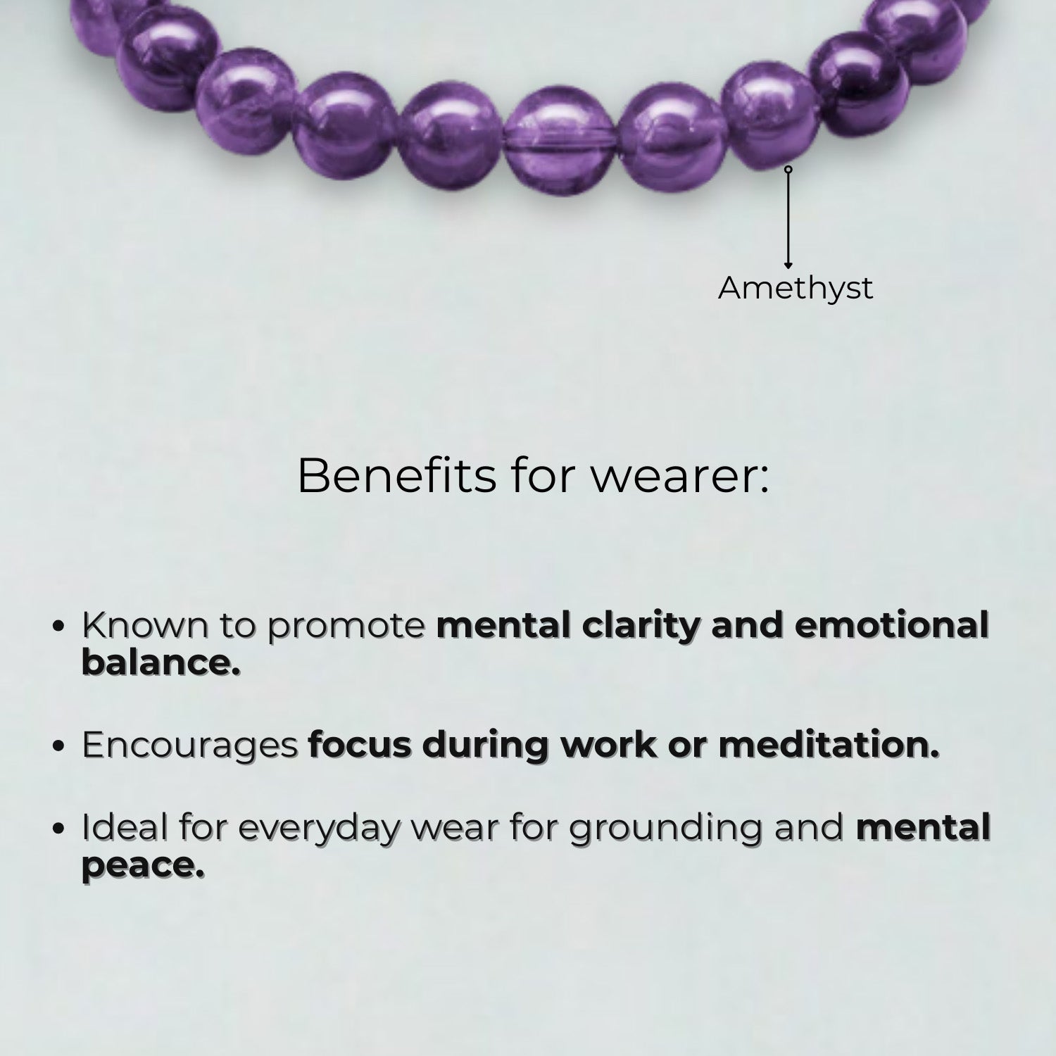 Natural Stone Jewellery Bracelet Amethyst MagSnap