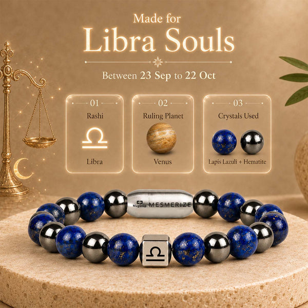 Libra (Tula) Zodiac Stone Bracelet with MagSnap 2