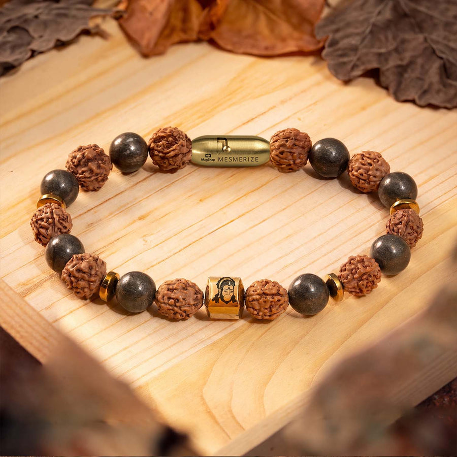 Spiritual Hanuman Natural Stone Bracelet with MagSnap 4