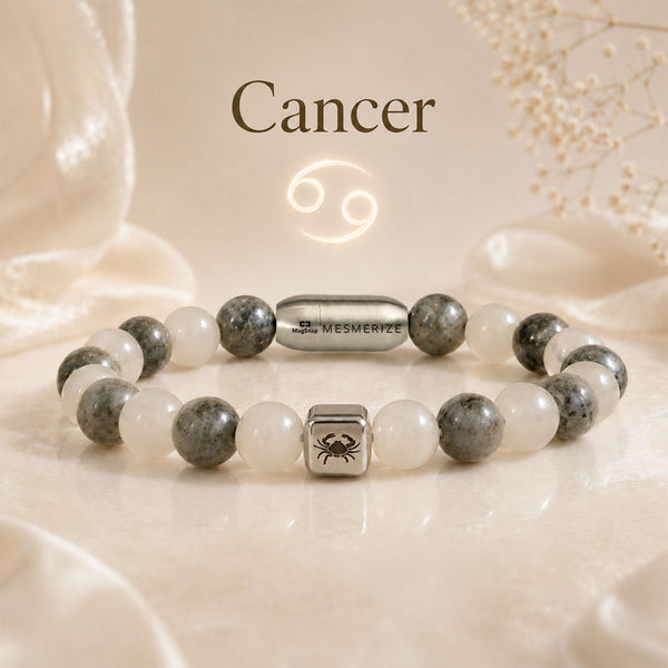 Cancer (Kark) Zodiac Stone Bracelet with MagSnap 2