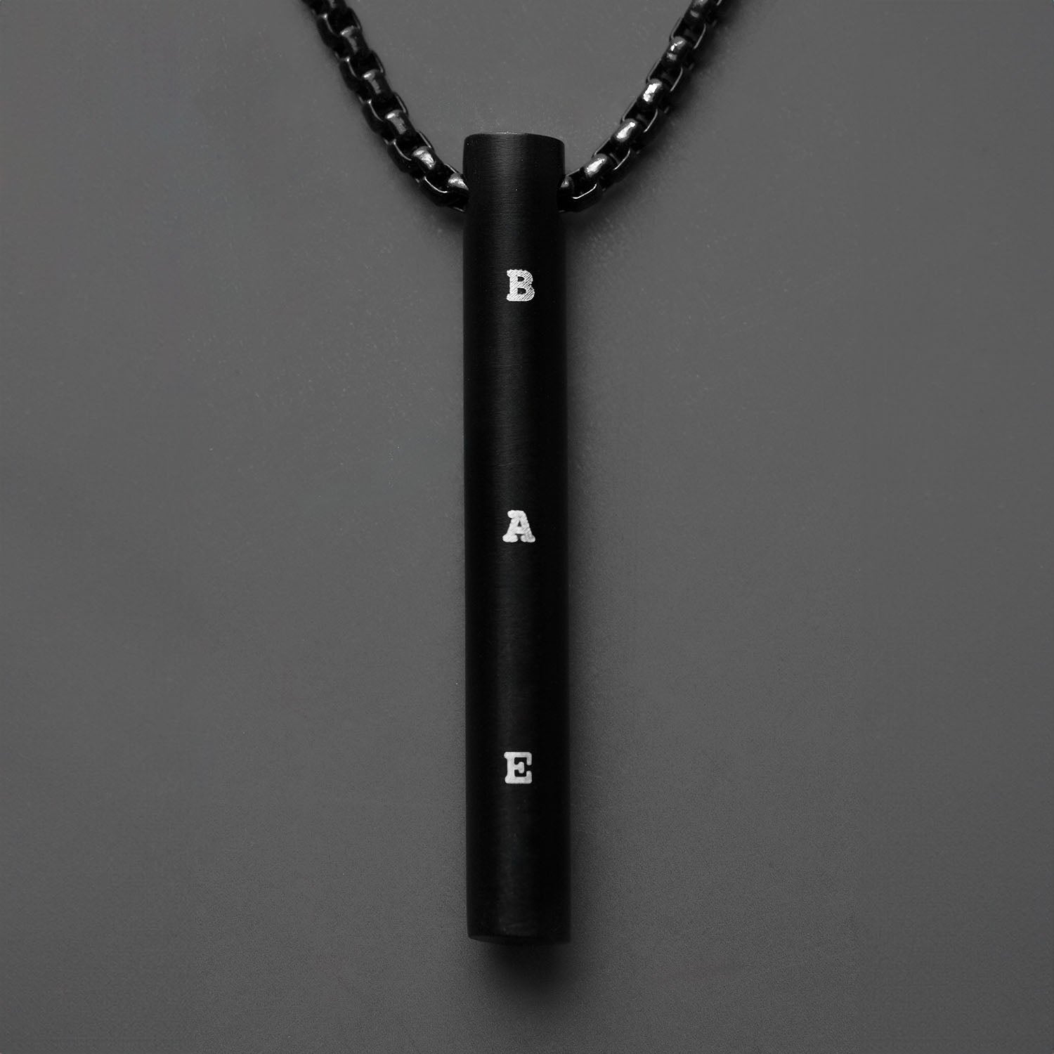 Bae Black Barrel Necklace