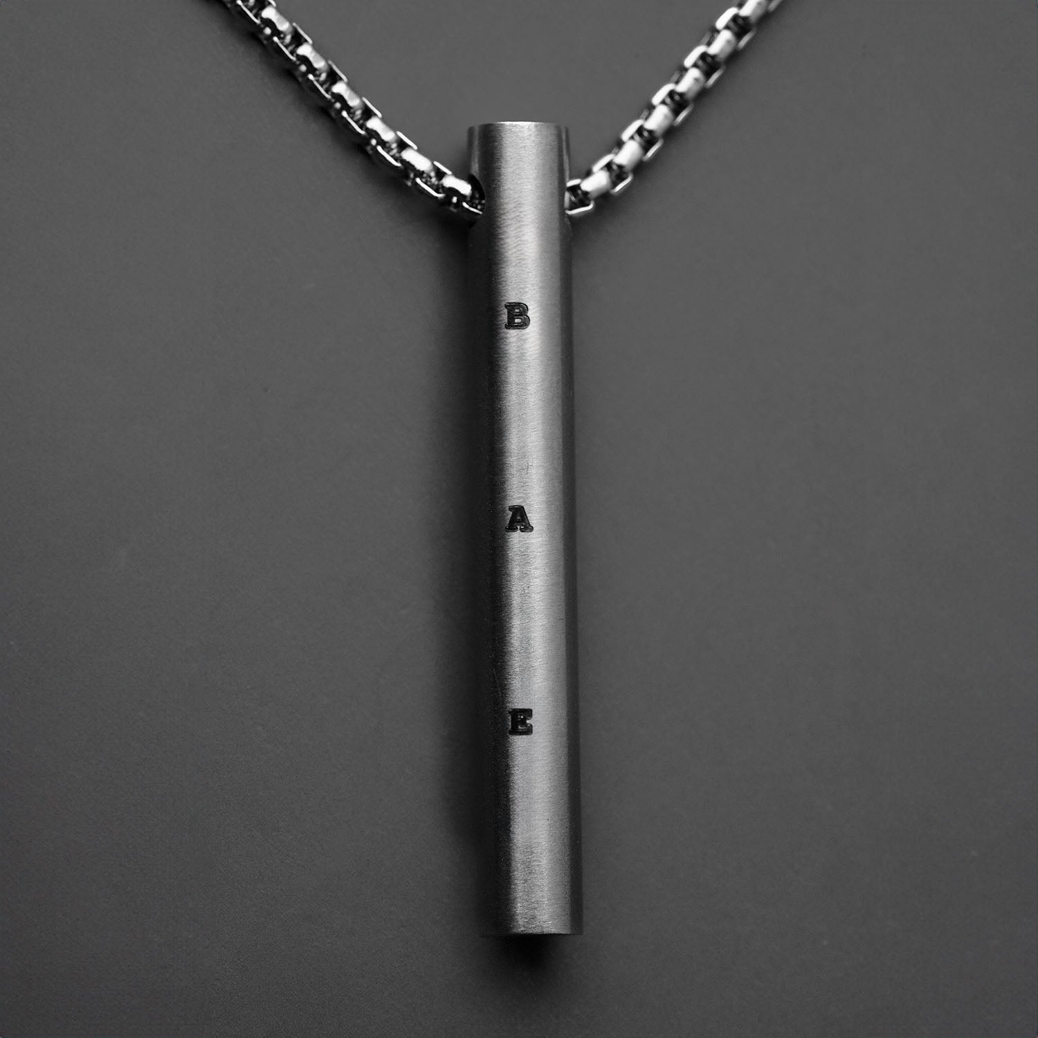 Bae Silver Barrel Necklace