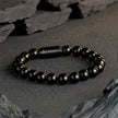 Grounding Black Obsidian Natural Stone Bracelet