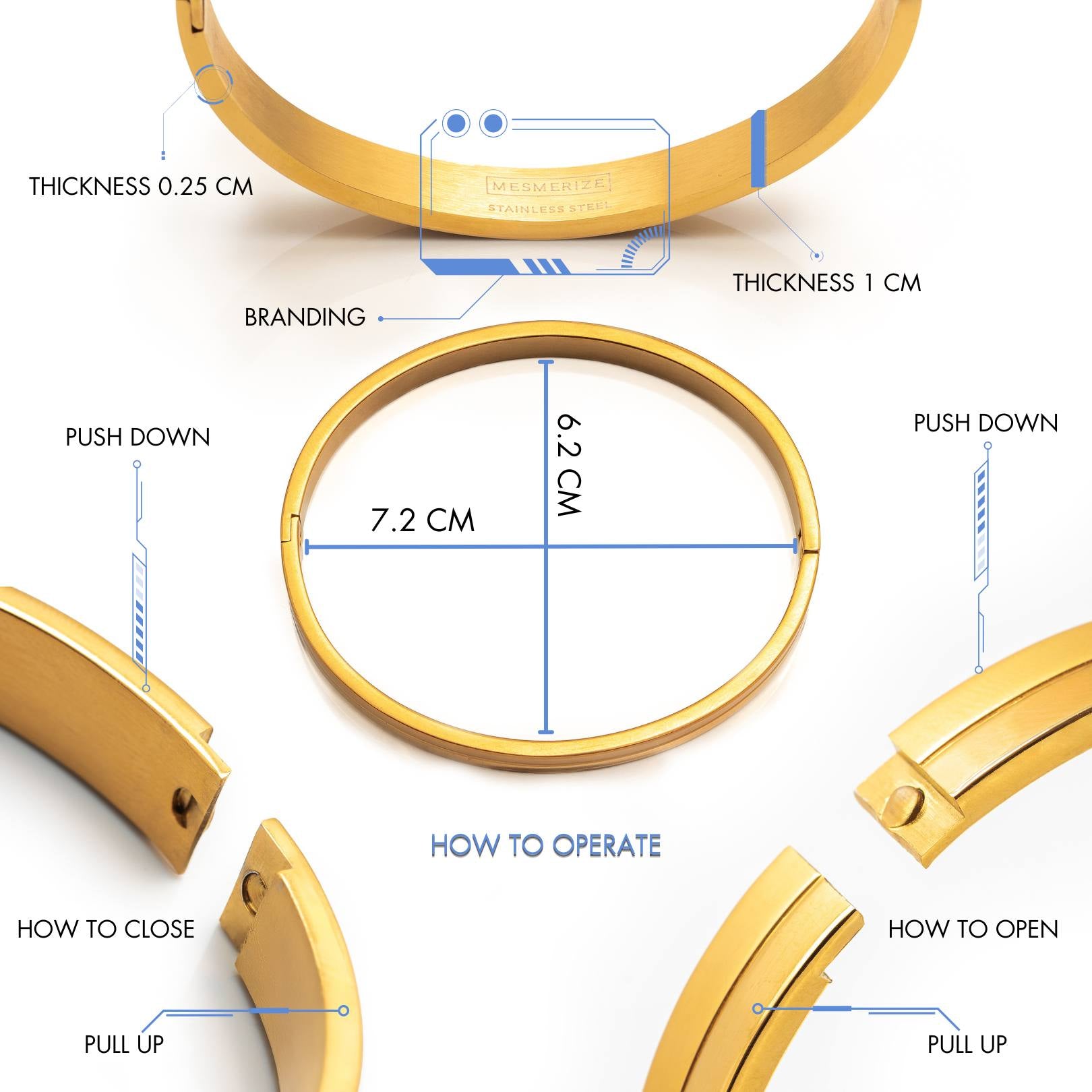 Personalised yin yang Kada Gold