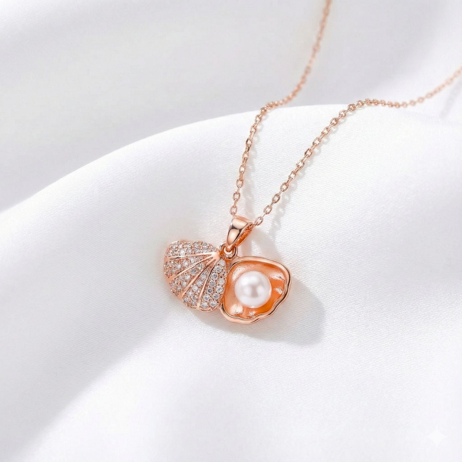 Pearl Shell Rose Gold