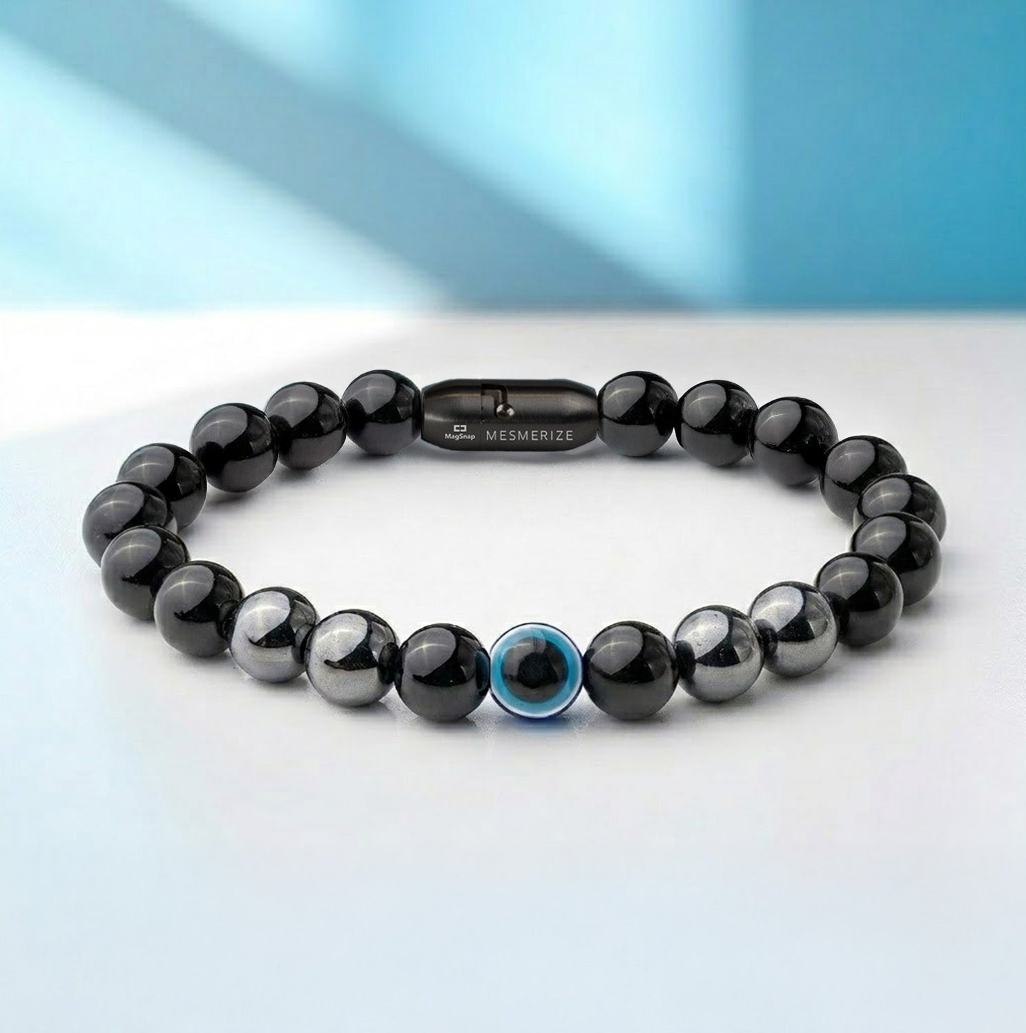 Natural Stone Jewellery Bracelet Hematite MagSnap
