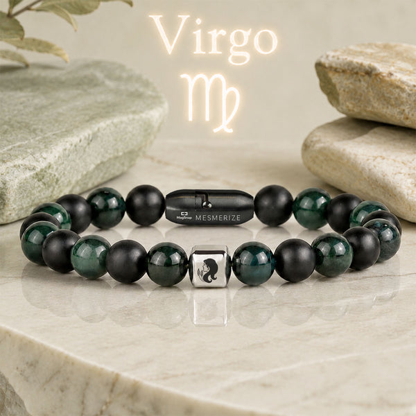 Virgo (Kanya) Zodiac Stone Bracelet with MagSnap 4