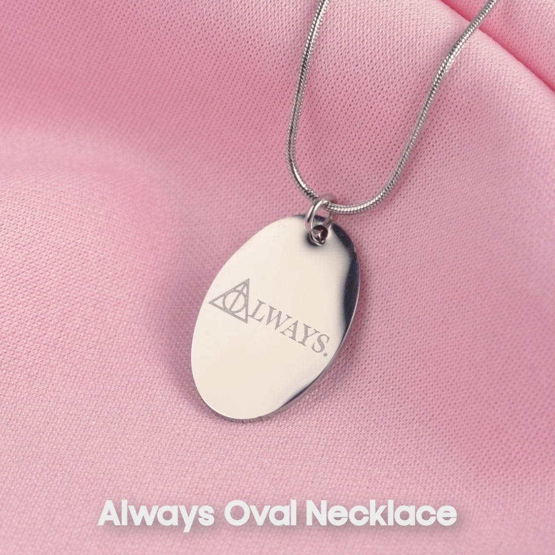 Always Oval Necklace Gold